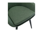 Lumenao - Scandinavian chair in forest green fabric with black metal legs x2 ZZTZ12556