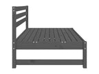 Canapé central de jardin gris 120x80 cm bois de pin massif XCMV88418