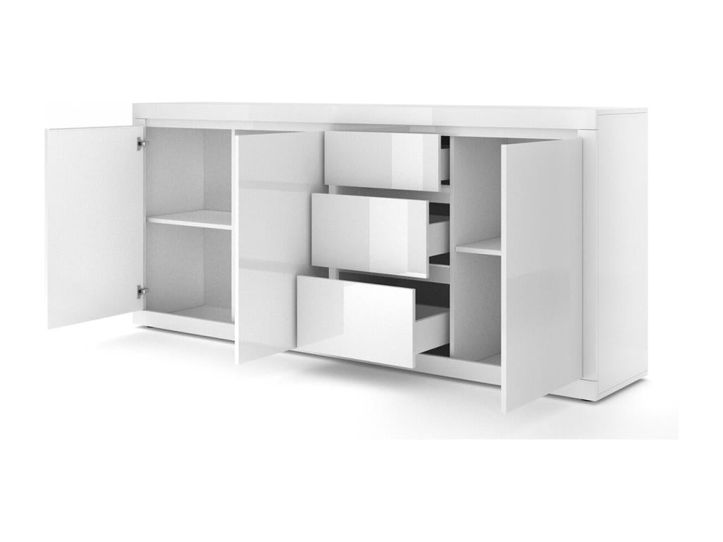Buffet 3 portes 3 tiroirs Lumenao Blanc ZDOX97037