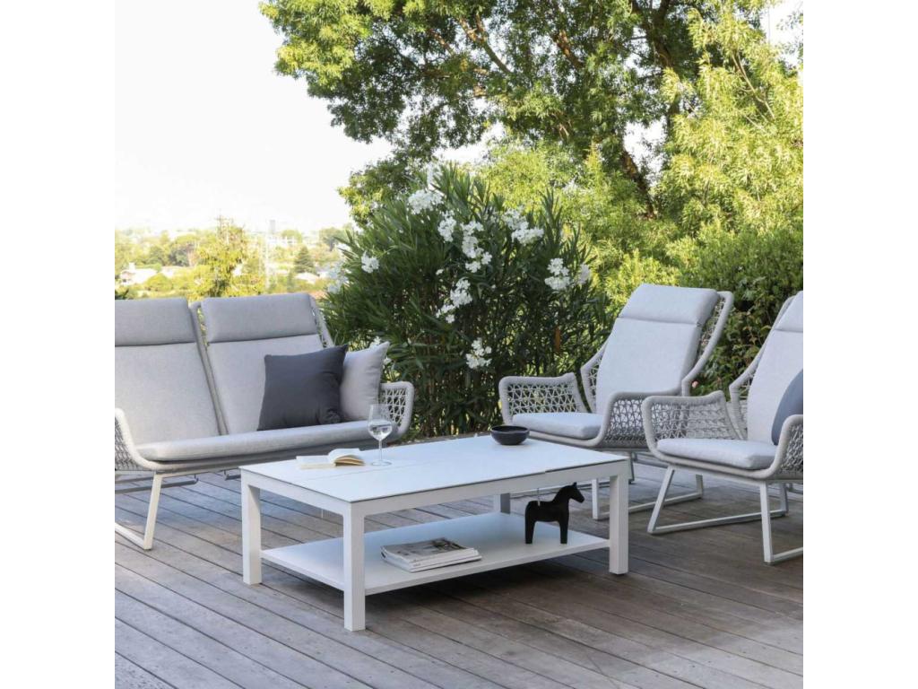 Table basse de jardin élévatrice en aluminium Ventoriq BPPX38402