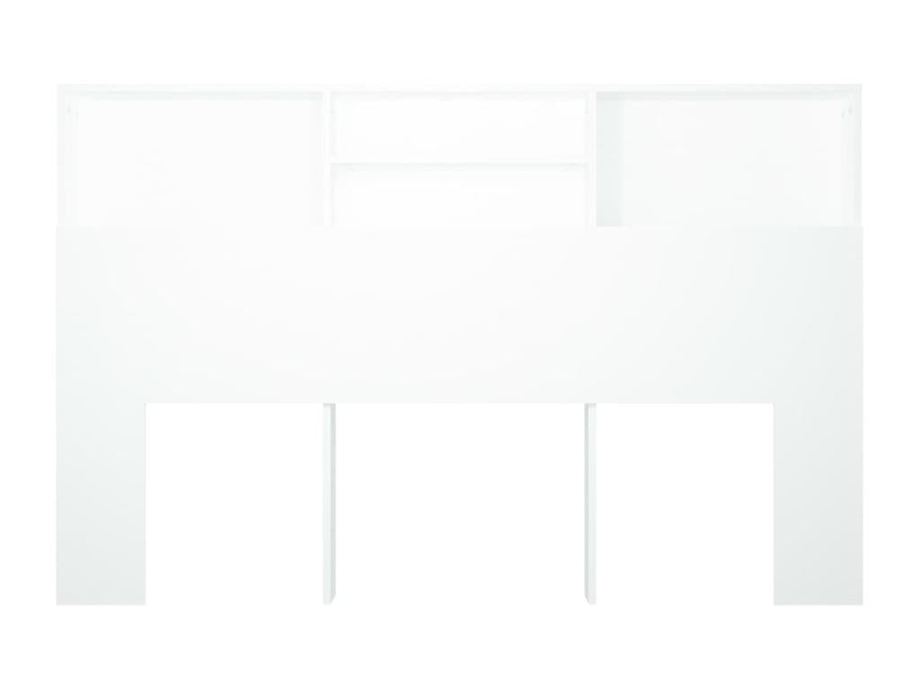 Armoire de tête de lit Blanc 160x19x103.5 cm QDCM25547