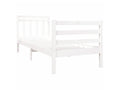 Lit Blanc Bois massif 90x190 Simple RXWM41645