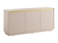 Buffet avec 3 portes en MDF - Beige et doré - Ventoriq MORABITO TPVM96311