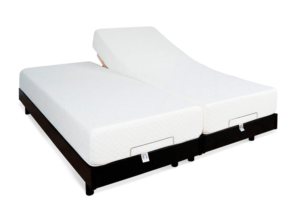 Boislis LITERIE - Ensemble Boislis FLEX 2x70x190 cm - Sommiers électriques Matelas Mémoire de forme OOIJ76857