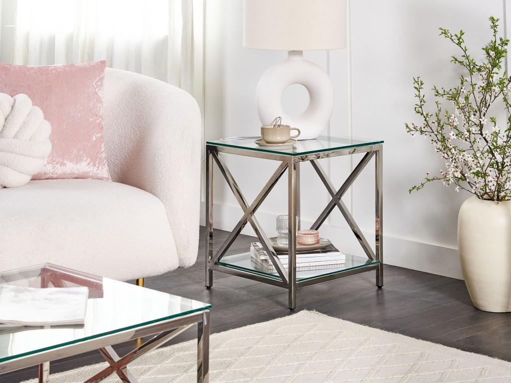 Table d'appoint Ventoriq Argenté BGGG12742