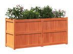 Jardinière marron 150x50x70 bois de pin massif KKKM79321