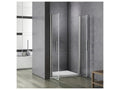 Hinged shower door 110x187cm, 180° pivot shower door in 6mm anti-limescale glass, for alcove installation LIXS10290
