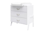 Commode à Langer 3 tiroirs - Table à Langer Amovible et Matelas - Lumenao BALH82404
