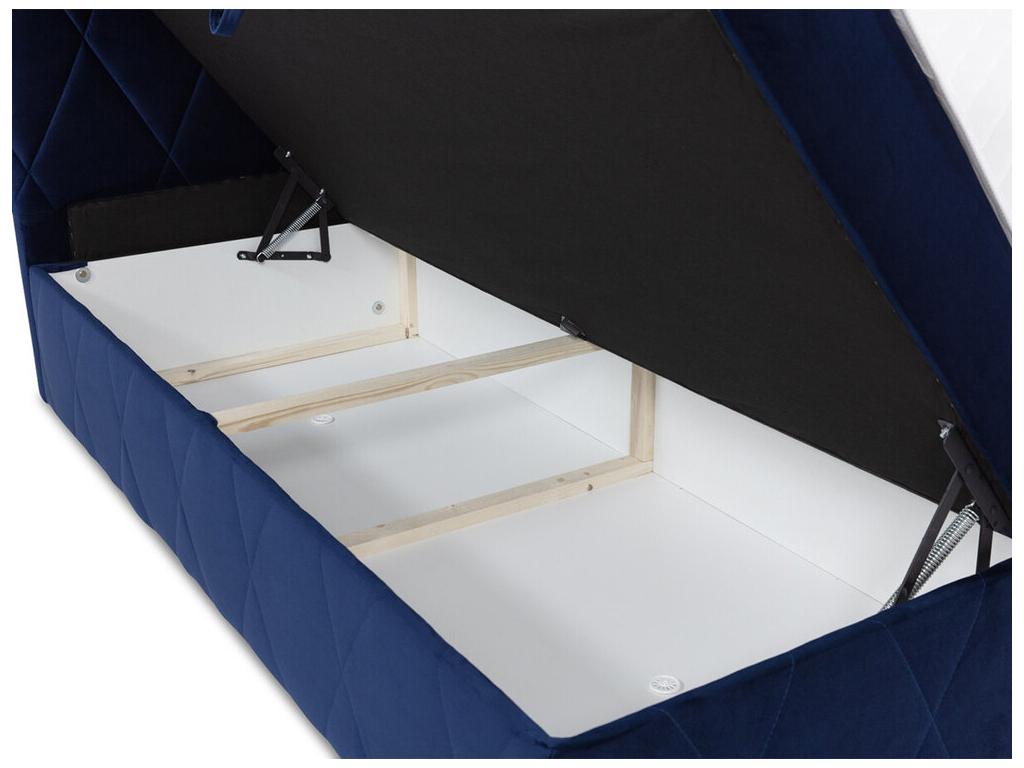 Lit continental Lumenao 225 Double Continental Gris 180x200 Tapisserie 183x206cm YYSX25857