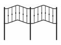 Tête de lit métal noir 135cm GLIW89375