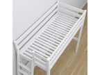 Wooden loft bed N02 White 100x190 YETP00264