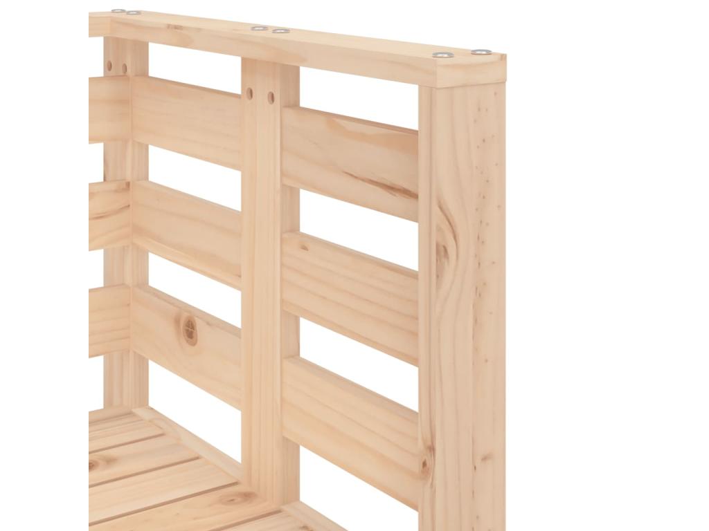 Salon de jardin 3 pièces bois massif de pin VGZF84895