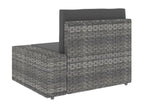 Salon de jardin 5 pièces Résine tressée Gris KCLZ33901