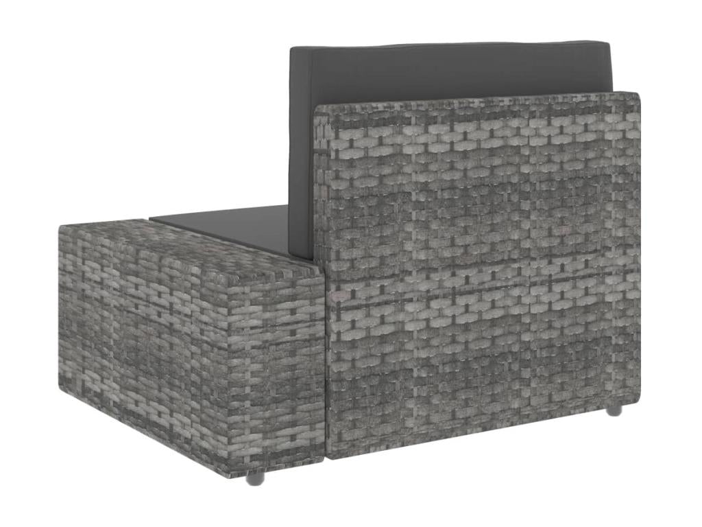 Salon de jardin 5 pièces Résine tressée Gris KCLZ33901