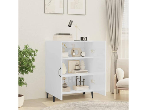 Glossy White Buffet 70x34x90 cm Engineered Wood LBUO25118