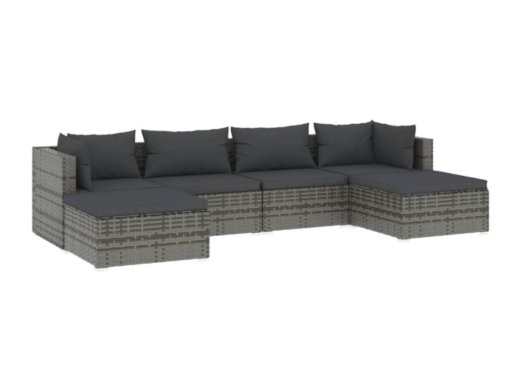 Salon de jardin meuble résine grise 70x70x60.5 cm 02 0016867 FXYW13651
