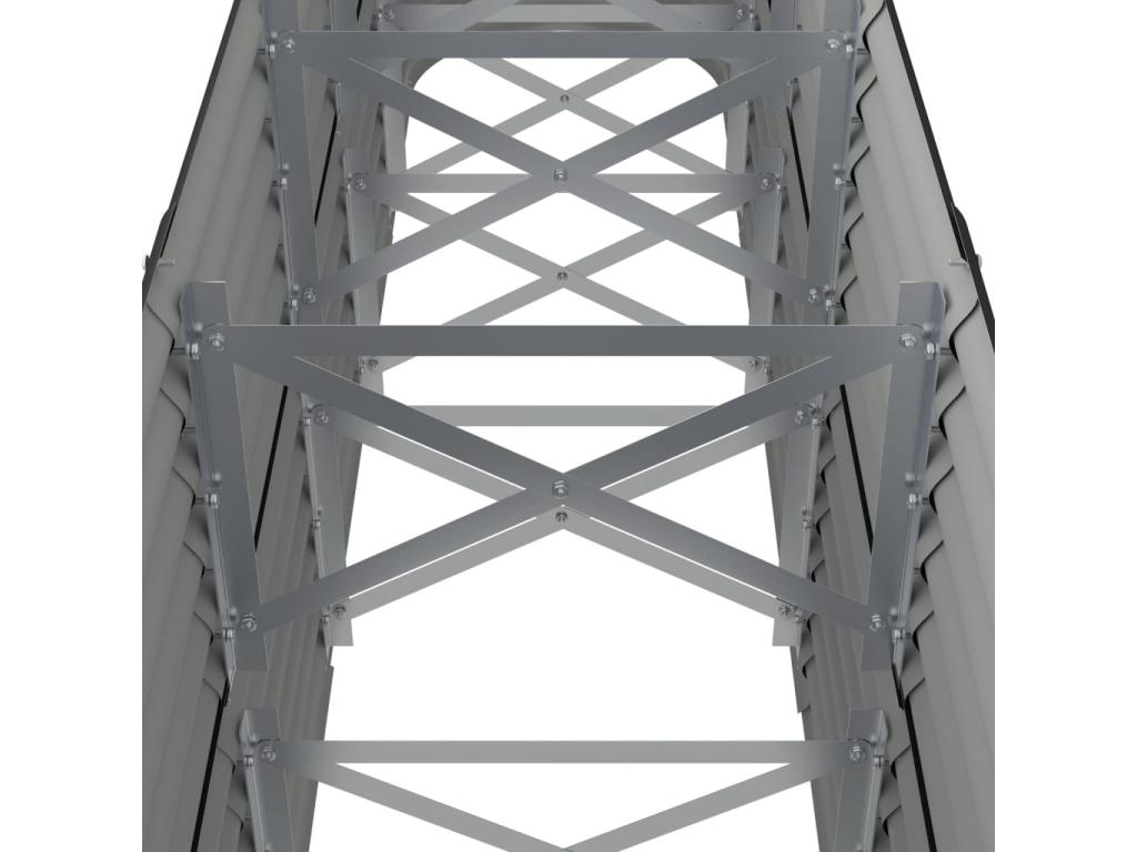 Lit surélevé de jardin Acier enduit de poudre Anthracite BDKC01723