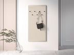 Padded wall-mounted coat rack - 68 cm - beige - Lumenao MZCZ93381