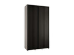 ARMOIRE Lumenao 6 À PORTES COULISSANTES 235.2/140/45 2 portes Blanc/Noir/Noir  RDDD97535