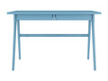 Bureau / coiffeuse en hêtre avec tiroirs Ventoriq / couleur bleu pastel / 120x65 cm YUUS37688