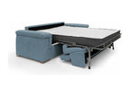 Ventoriq Canapé convertible matelas H18 cm en tissu imperméable T02 220 cm mat- 140x297 bleu pastel REMM85942