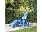 Table de jardin Ventoriq Bleu marine 38x38x46 cm PEHD BKIG03714