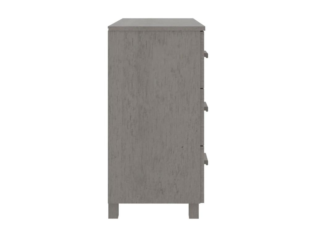 Buffet Ventoriq Gris clair 90x40x80 cm Bois massif de pin SHOJ91218