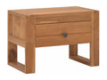 Table de chevet 50x30x35 cm Bois de teck solide IRUH90537