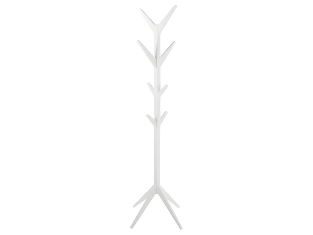 Lumenao White Lacquered Wooden Coat Rack RPHK10748