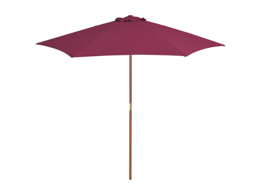 Parasol with wooden pole, 270 cm, Bordeaux, UBFG93717