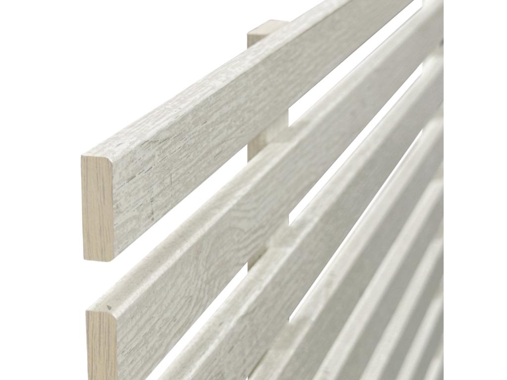 Ventoriq Tête de lit en bois recyclé DM Style Japonais 105x46cm Lits 105 - Bois Blanc ONZQ08863