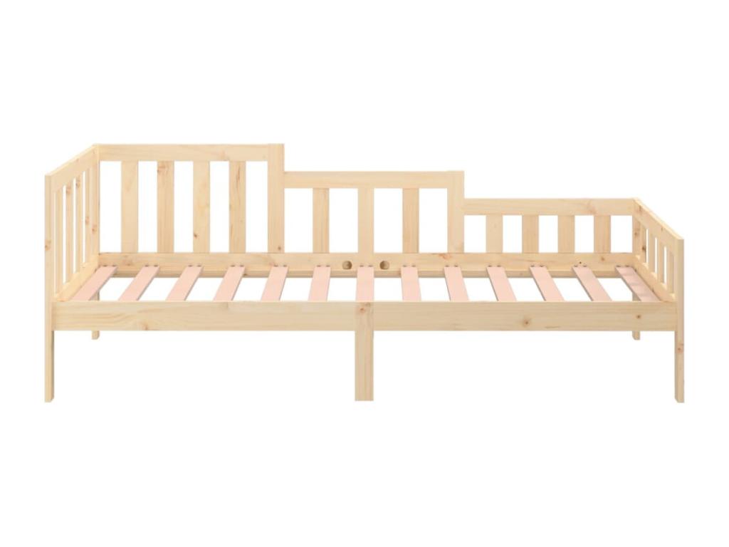 Lit de jour 90x200 cm Bois de pin massif ZZOB57198