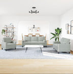 Ensemble de canapés 3 pièces et coussins et traversins velours HDJS92446