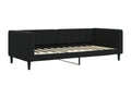 Lit de repos noir 90x200 cm velours GTDD26917