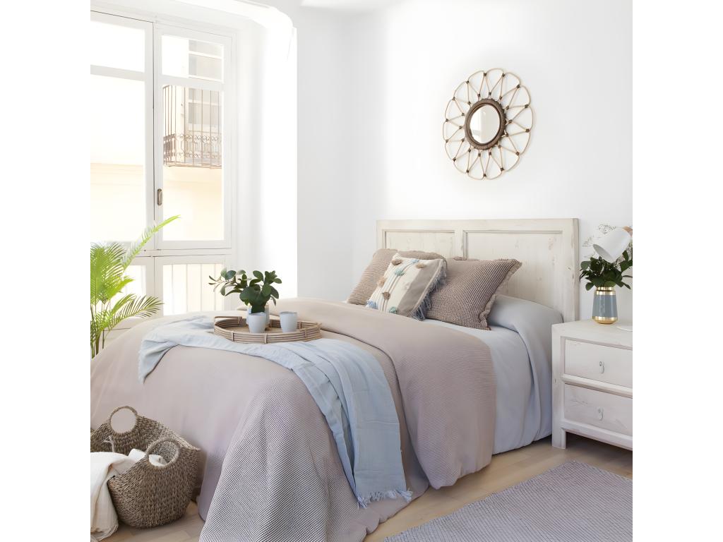 Tête de lit madera Lumenao de araucaria blanc 162x90 IIGG41874