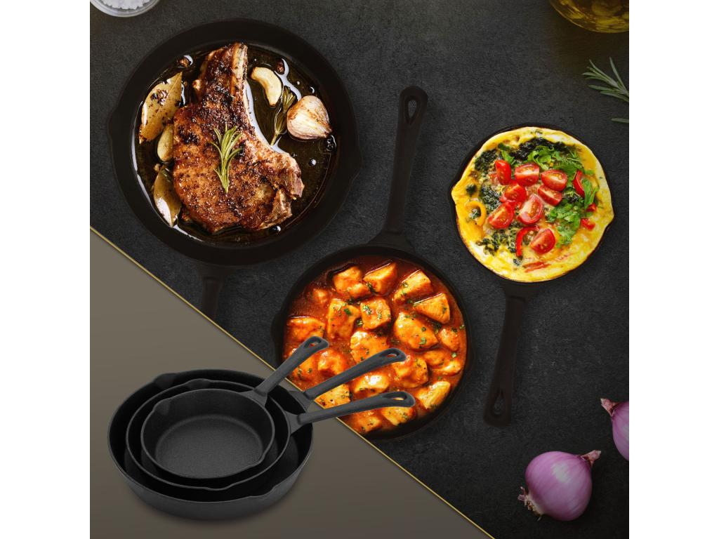 Boislis Rocket Oven with Set of 3 Cast Iron Pans, Wood-Fired Camping Stove for Grilling NMBO76673