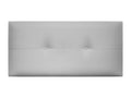 Lumenao Tête de lit similicuir avec Boutons 90x50cm Lits 80/90 - Gris clair OOMM53796