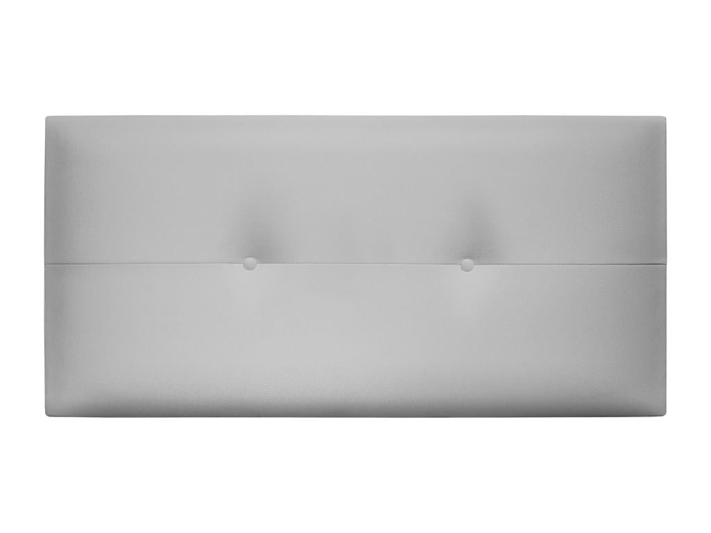 Lumenao Tête de lit similicuir avec Boutons 90x50cm Lits 80/90 - Gris clair OOMM53796