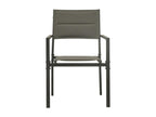 4-piece garden chairs, textilene and steel, grey and anthracite LAPN55432