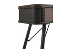 Metal console table with wooden top and 2 wooden drawers WOSK69829
