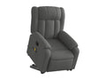 Fauteuil inclinable de massage électrique Gris foncé Tissu WDST47121