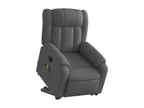 Fauteuil inclinable de massage électrique Gris foncé Tissu WDST47121