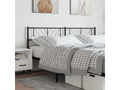 Tête de lit métal noir 200 cm TNQK26771