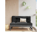 Canapé central de jardin gris 120x80 cm bois de pin massif XCMV88418