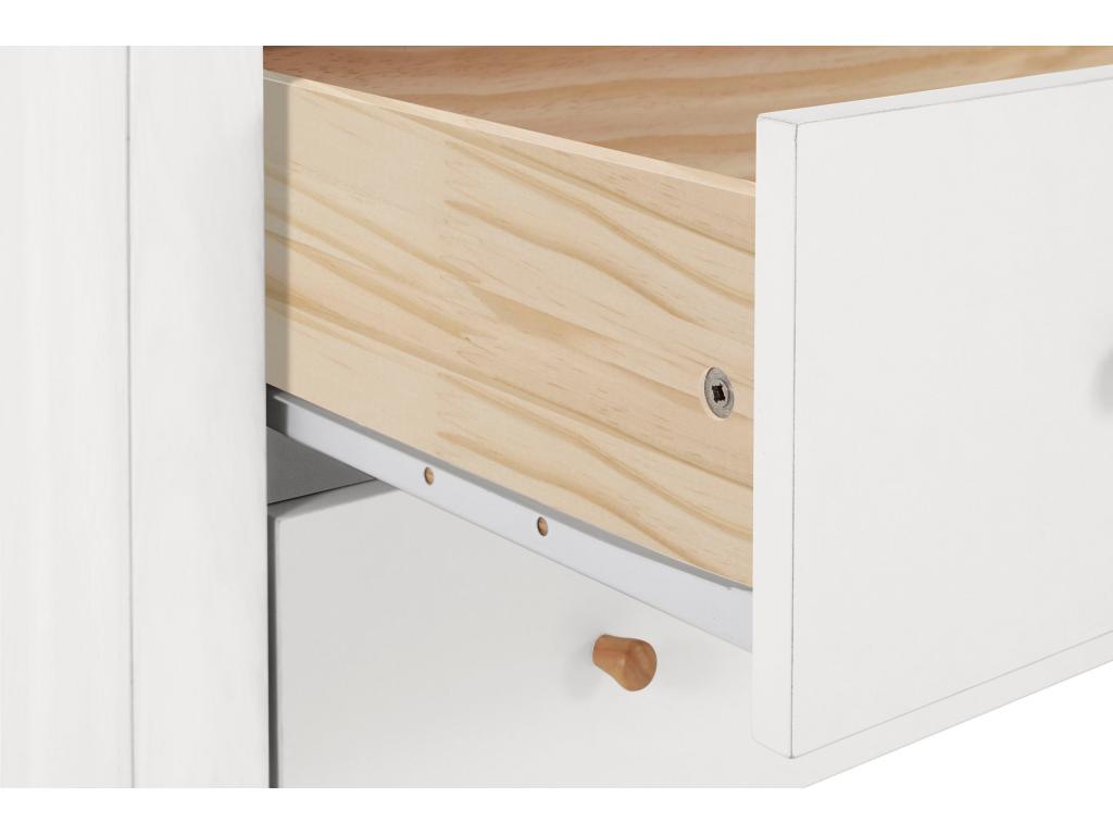 Lumenao - Commode avec 4 tiroirs en MDF blanc YVDQ78401