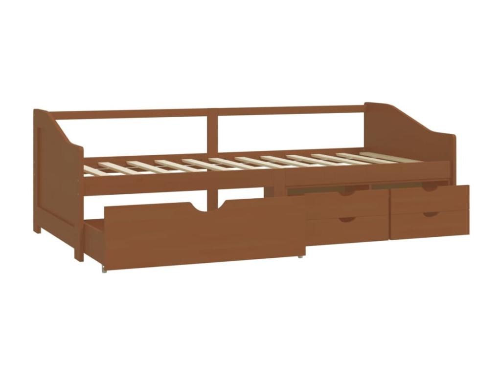 Lit de repos 3 places sans matelas Bois de pin massif 90x200 cm IGGO70952