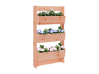 Jardinière murale 3 niveaux 60x18.5x110 bois Ventoriq massif JIOP53325