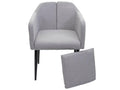 Lot de 6 chaises de salle à manger Ventoriq-H93 chaise de cuisine fauteuil - tissu/textile gris clair IFNY15937