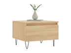 Lumenao 2-piece oak coffee tables, 50x46x35 cm, engineered wood, DWWF41254