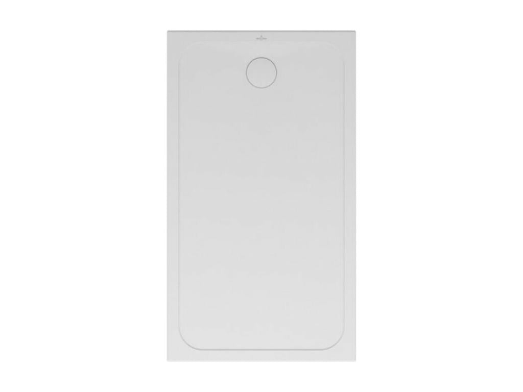 Lumenao 120x80cm Non-Slip Ceramic Shower Tray, White, TRAK65575